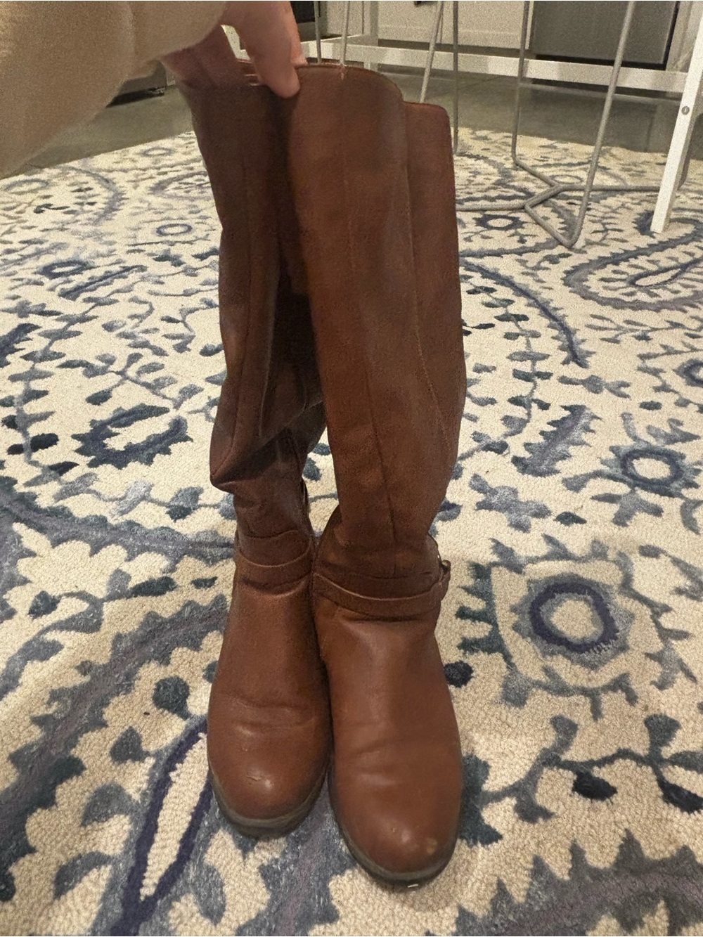 Women's Tall Brown Leather Boots